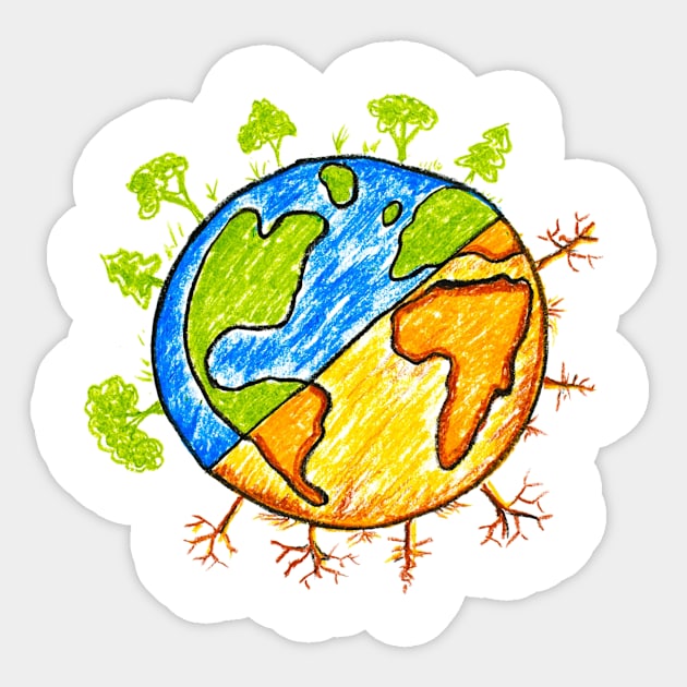 Save green planet Sticker by Mommy-Loves